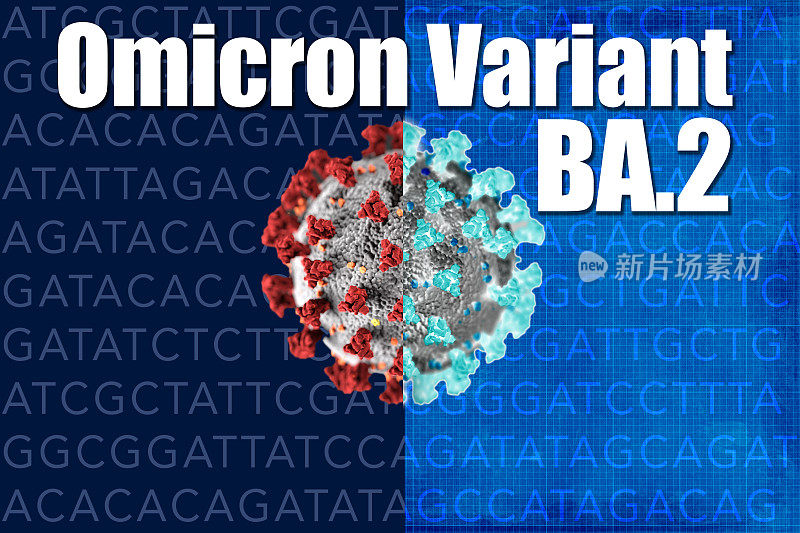 BA.2 Omicron Variant Covid-19突变概念比较。